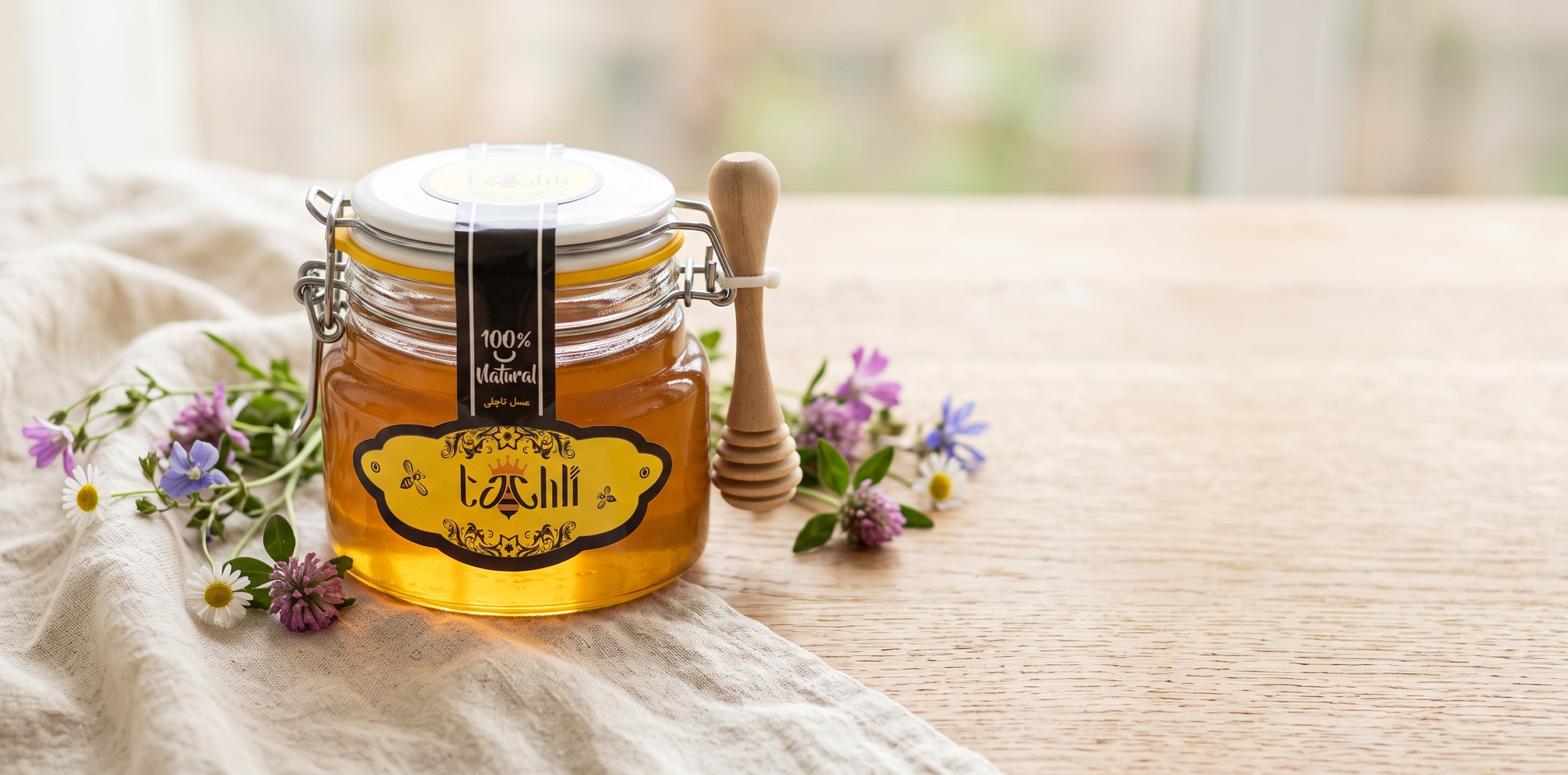 عسل گل وحشی تاچلی از مراتع بکر سراب